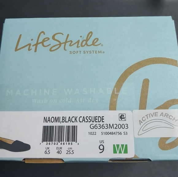 LifeStride with Soft System Technology, comfort, support and flex Sz 9W Black - Picture 4 of 6